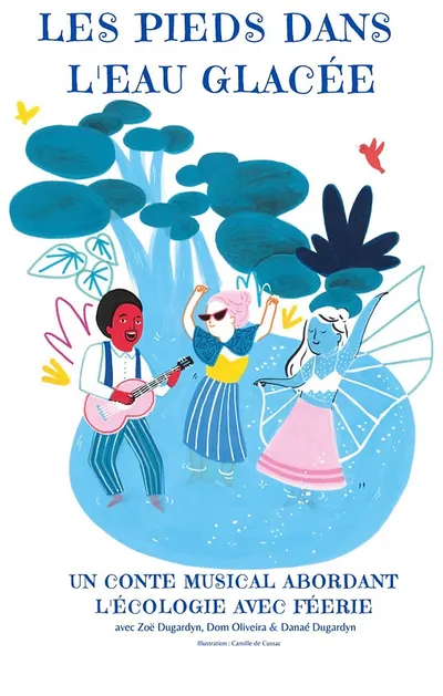 Couverture du livre Les Pieds dans l'Eau Glacée, illustré par Camille de Cussac